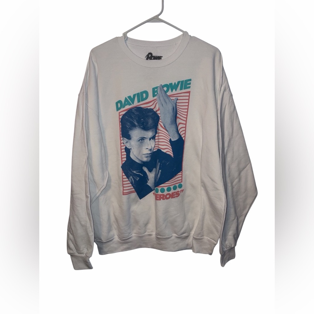 David Bowie Heros Crewneck Size XL New With Tags